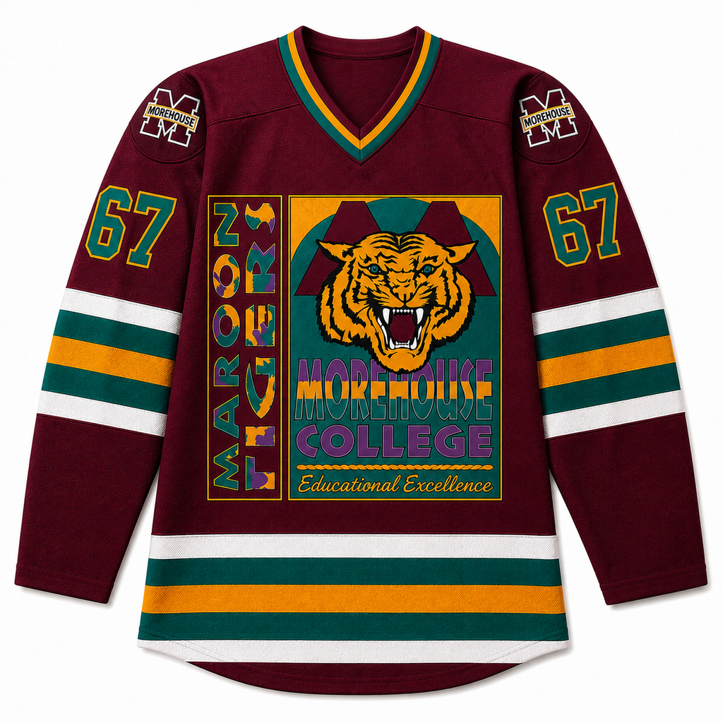 BRANDNEWBEING Morehouse Hockey Jersey front view